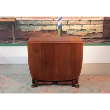 Vintage Oak Folding Dining Table | Chairish