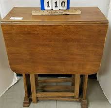 Oak Drop Leaf Tea Cart 29"h X 29"w X 17"d