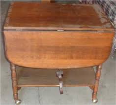 Vintage Drop Leaf Dual Level Table – With Casters – NEEDS ...