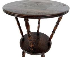 Vintage French Circular Two Tier Table Wooden Brown Display Rest Plinth Plant Pot Side Small Tabouret C1960-70's / EVE - Etsy