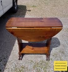 Solid Pine Dropleaf End Table (ET419) | eBay