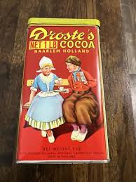 Vintage Droste's 1 LB Cocoa Can Tin Haarlem Holland Advertisement 5.75"×3.25" | eBay