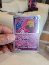 REVERSE HOLO Drowzee NM 096/165 Scarlet & Violet 151 Pokemon ...