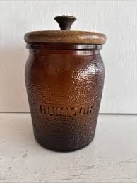 Vintage Brown Duraglas Humidor Dun-Rite Wood Nov Inc ...