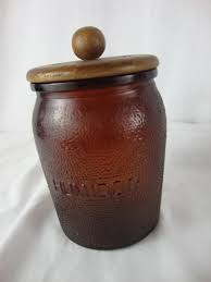 Vintage Dun Rite Dark Amber Humidor Jar With Wood Lid - Etsy