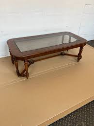 A Rare Vintage Brown Burl Wood Rectangular Glass Top Coffee Table W/ Beautiful Inverted "y" Base Very Unique Curved Tapered Leg Design - Etsy Sweden