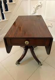 Antique Regency Mahogany 4 seater Dining/Pembroke Table For Sale at 1stDibs