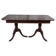 Mid Century Mahogany Duncan Phyfe Barley Twist Claw Foot Dining Table 62" at 1stDibs | duncan phyfe dining table 1940, duncan phyfe dining table 1950, duncan phyfe table 1940s