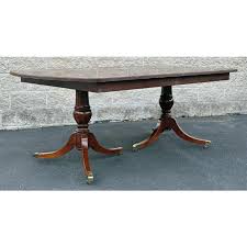Stanley Furniture Banded Cherry Regency Style Dining Table | Chairish