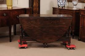 English 18th Century Oak Gate Leg Drop Leaf Table with ...