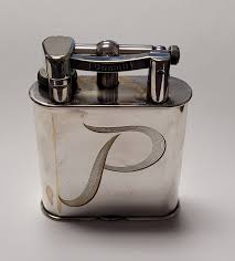 Vintage 1950s Dunhill Giant Silver Plated Table Lighter ...