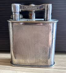 Antique Dunhill Table Cigarette Lighter, Circa 1950 Silver ...