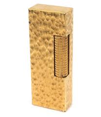 Sold at Auction: Dunhill Gold-Plated Bark Textured Rollagas ...