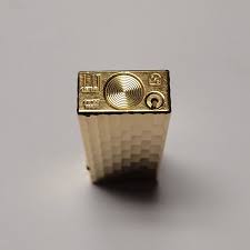 Alfred Dunhill Rollagas Gold Plated Bamboo Design — Elegant ...