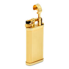 Dunhill Unique Lines Gold Finish Lighter | KirbyAllison.com
