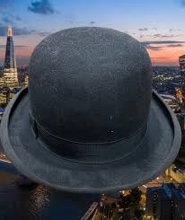 Vintage Antique Black Stetson Bowler Hat With Original Box ...