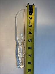 VINTAGE Dur-X Glass Fruit And Cake Knife w/Box & Paperwork ...