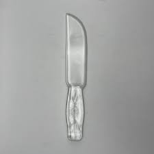 Vintage DUR-X Glass Cake Pie Knife Star Burst Design USA