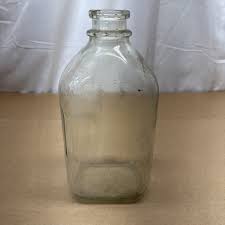 Vintage Milk Jug Glass One Gallon Square Bottle | eBay