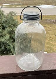 Vintage Ball Mason Jar Clear No 10 Pail 1950s Zinc? Lid And ...