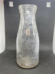 The Rosenberger Dairy Milk Bottle Wellsville Ohio OH quart ...