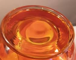 Vintage Viking Art Glass/orange Handkerchief Petal Glass Art ...