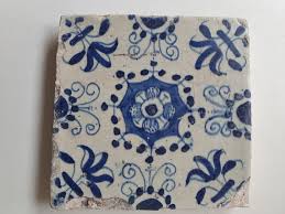 Dutch Ornamental Antique Tile 17th Century Haarlem - Vroege ...
