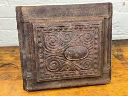 C.1900 Iron Wood Stove Side Panel, Ornate, No Cracks ...