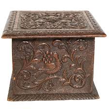 Dutch Carved Oak Foot Warmer Box | Chairish