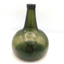 Onion Rum/Wine Pirate Glass Bottle, Circa 1600s-1700s. For ...