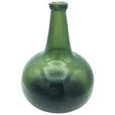 Onion Rum/Wine Pirate Glass Bottle, Circa 1600s-1700s. For ...