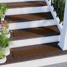 WaterHog Cordova 8.5"x30" Indoor Outdoor Stair Treads, Set ...
