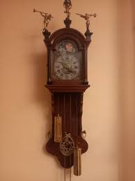 Frisian Tail Clock | Vintage Mahogany Wall Clock | Made in Netherlands - Etsy Denmark