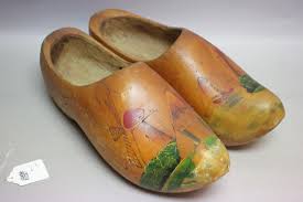 Sold at Auction: Vintage Handpainted Oversized Dutch Wooden Clogs