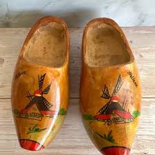 Vintage Authentic Wooden Dutch Clogs Made in Holland Kids Carved Painted Windmill Mules - Etsy