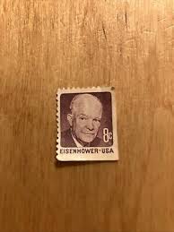 Eisenhower 8 Cent Stamp Unposted | eBay