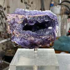 650g Violet Fluorite Cube Particle Gemstone Quartz Crystal ...