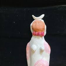 Handmade Art Sculpture Lady With Roses | Mercari