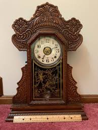 Antique E Ingraham Parlor Gingerbread Mantle Clock **Read** | eBay