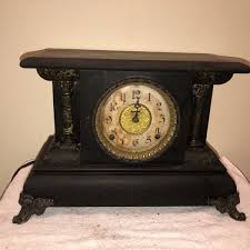 Antique The E. Ingraham Mantel Clock Working No Key | eBay