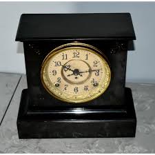 Antique Eastlake Style Cast Iron Decorated Mantel Clock | Chairish