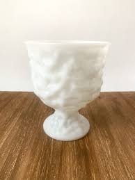 Vintage E.O. Brody Milk Glass Decorative Bowl | Vintage Milk ...