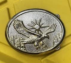 Round EAGLE Belt Buckle | eBay