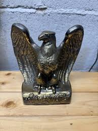 Bald Eagle Metal Bronze Bookend Book End Bird Figurines 6” | eBay