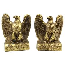 Vintage Brass Eagle Bookends For Sale at 1stDibs