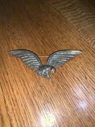 Vintage Gold Tone Brass American Eagle Brooch Pin | eBay