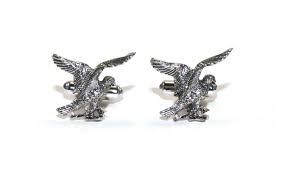 Exceptional Vintage Silver Tone Eagle Cuff Links. Patriotic ...