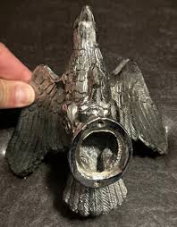 Cast Steel Silver Spread Wing Flying Eagle with Arrows ...