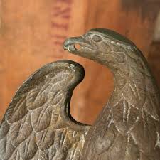 Salvaged Solid Brass Eagle Finial