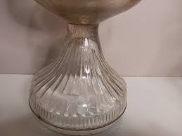 Bandage 18 inch clear glass pedestal oil | Mercari